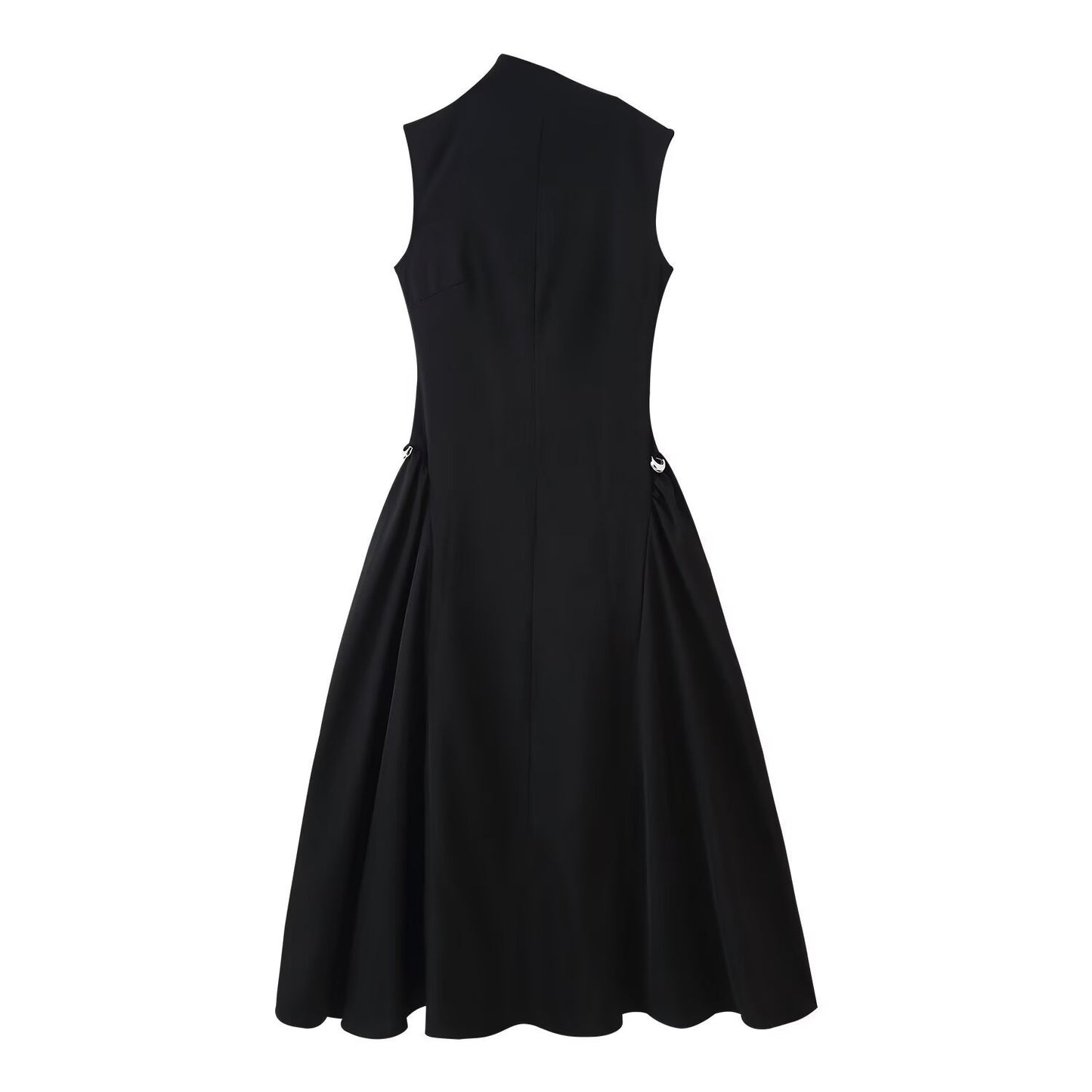 Sleeveless Elegant Midi Skirt Dress