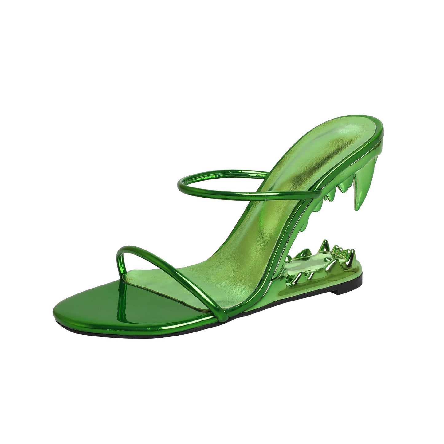 Show Teeth Profiled Heel Women's High Heel Slippers