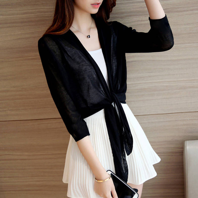 Shawl Short Coat Women's Waistcoat Thin Cardigan Air Conditioning Shirt