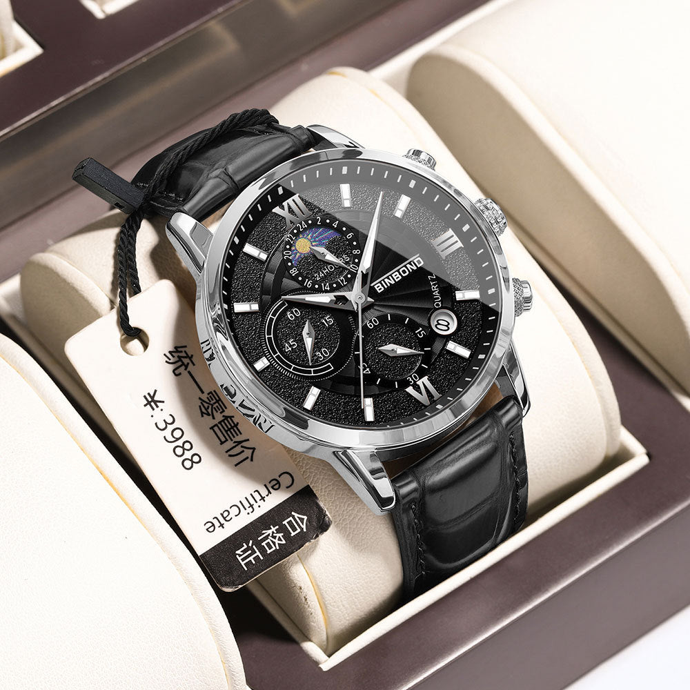 Quartz Multifunctional Chronographe Waterproof