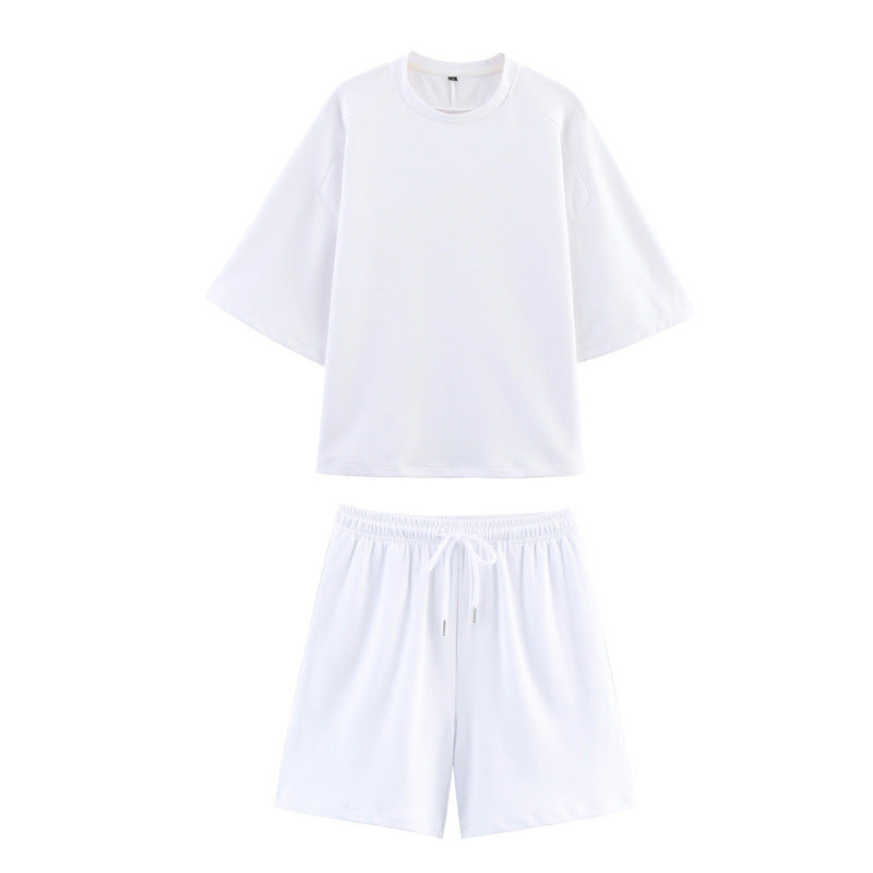 Short Sleeve Double-sided Cloth Sweater Pants