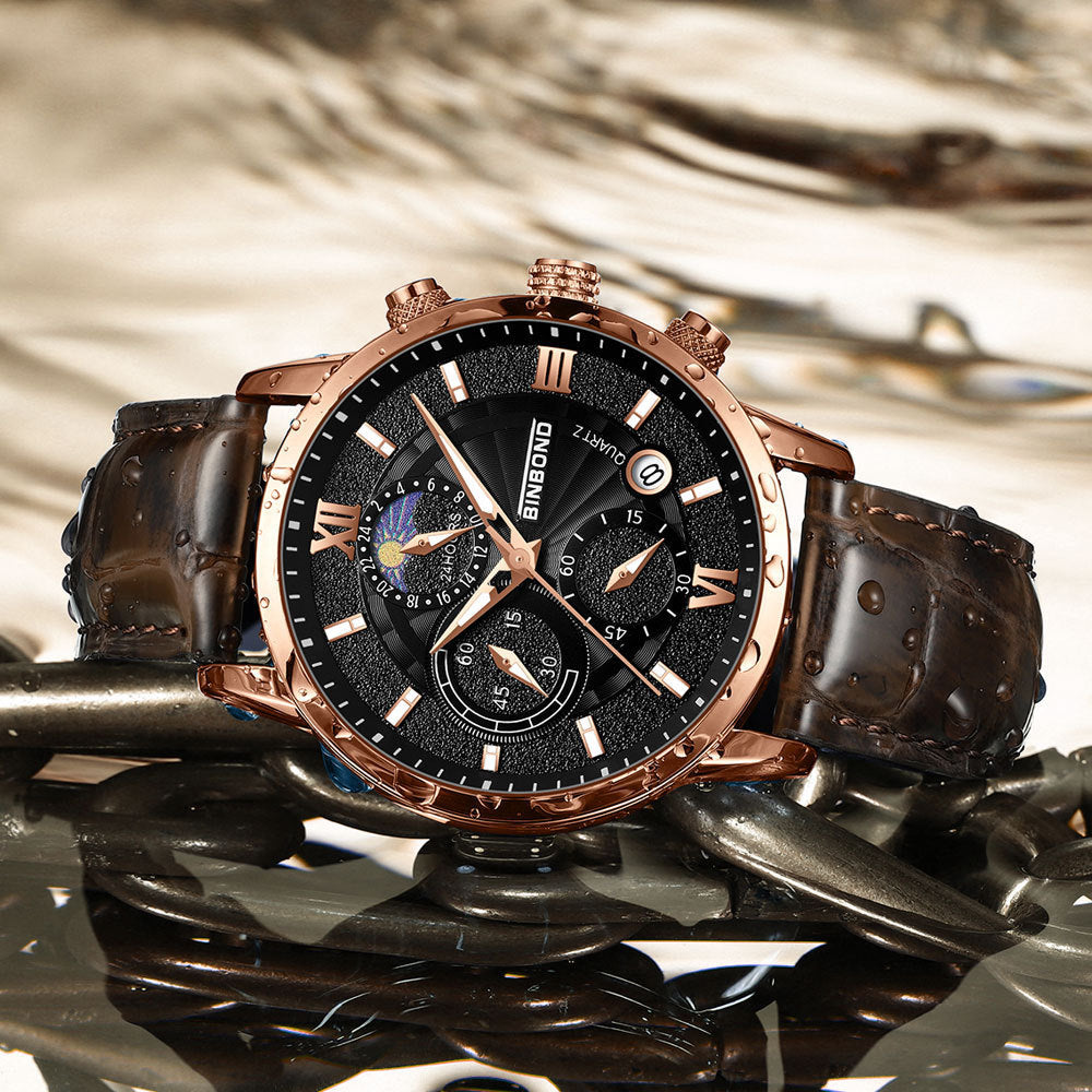 Quartz Multifunctional Chronographe Waterproof