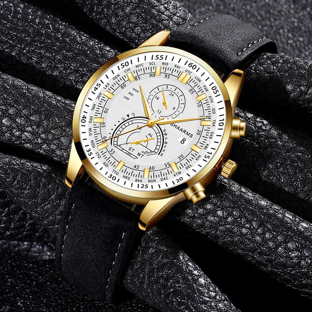 Men's Casual Simple Belt Watch