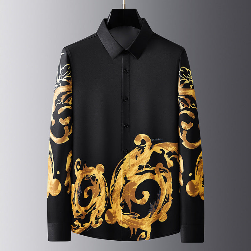 Business Casual Anti-wrinkle Non-ironing Slim-fit Long-sleeved Shirt