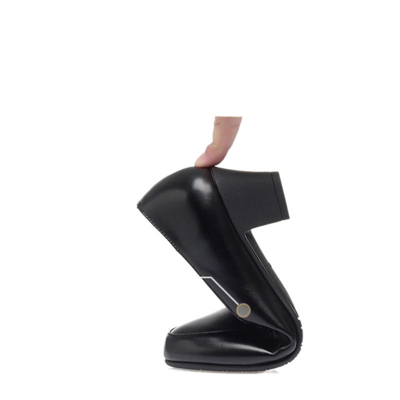 Mom Shoes Soft Leather Versatile