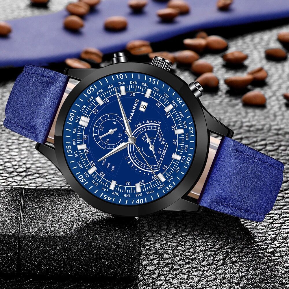 Men's Casual Simple Belt Watch