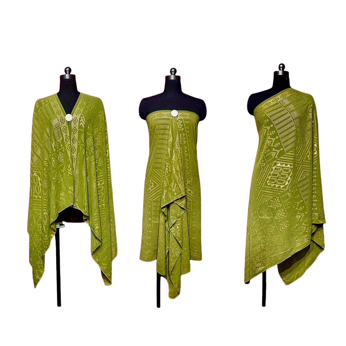 Gorgeous Tinfoil Gold Shawl Multifunctional Scarf