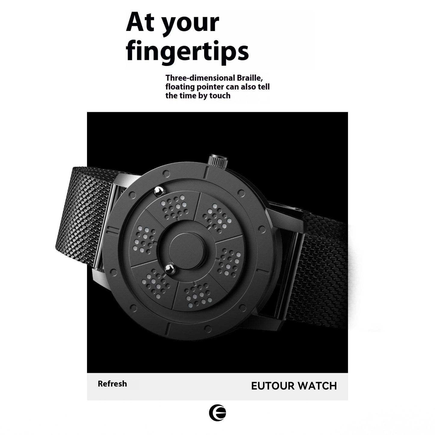 Fashion Sports Quartz Watch Blue Steel Timepiece