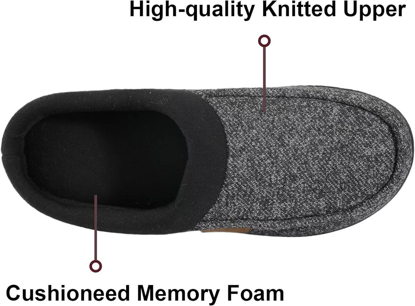 Memory Cotton Men's Plus Size Cotton Slippers