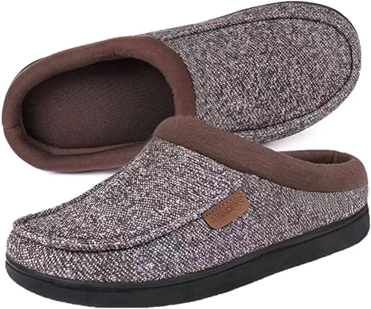 Memory Cotton Men's Plus Size Cotton Slippers