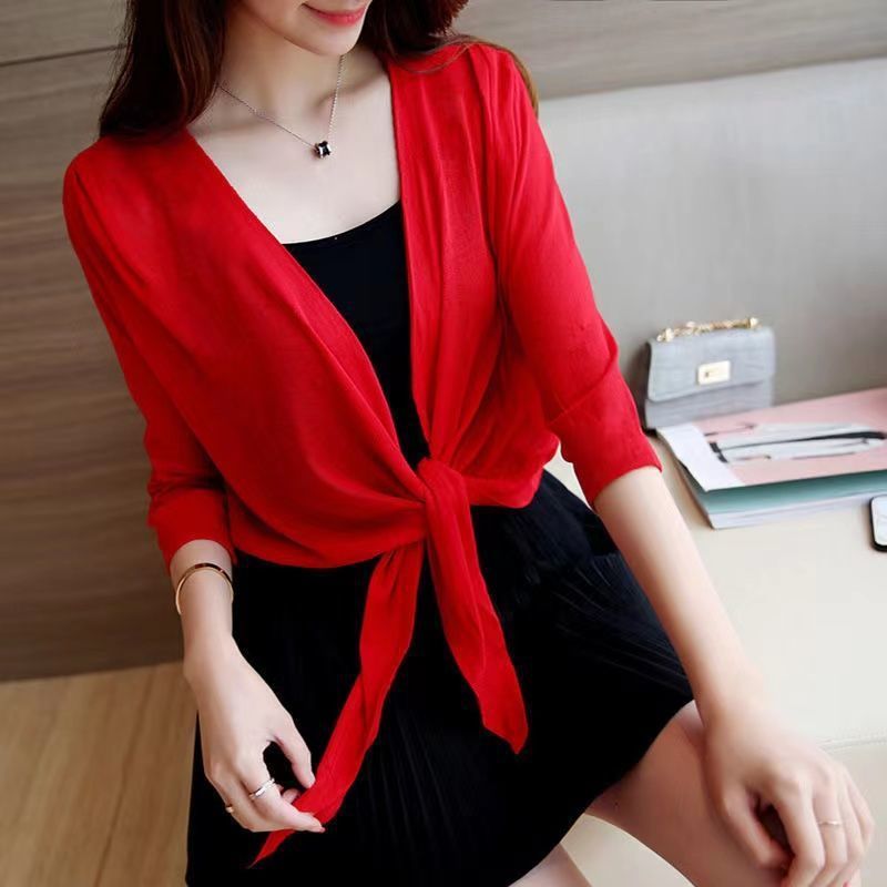 Shawl Short Coat Women's Waistcoat Thin Cardigan Air Conditioning Shirt