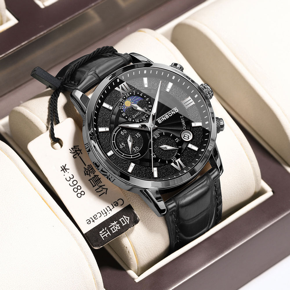 Quartz Multifunctional Chronographe Waterproof