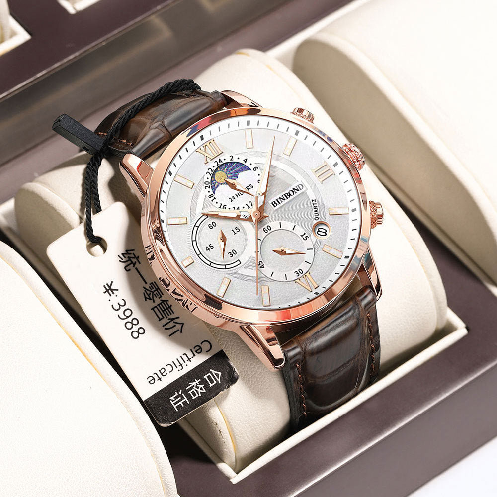Quartz Multifunctional Chronographe Waterproof