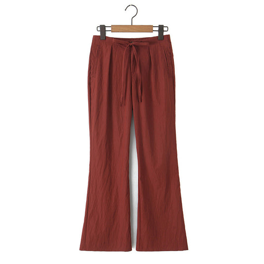 Spring And Summer Double-layer Gauze Home Pants Cotton Japanese Loose Casual Trousers