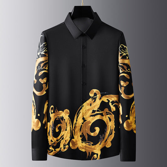 Business Casual Anti-wrinkle Non-ironing Slim-fit Long-sleeved Shirt
