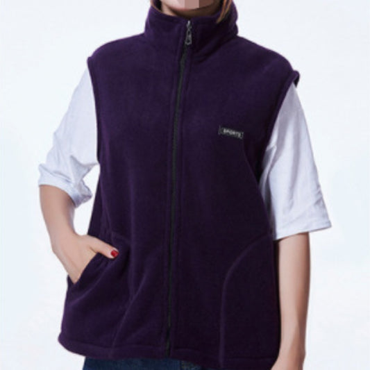 Polar Fleece Vest, Double-sided Fleece Top, Warm Vest